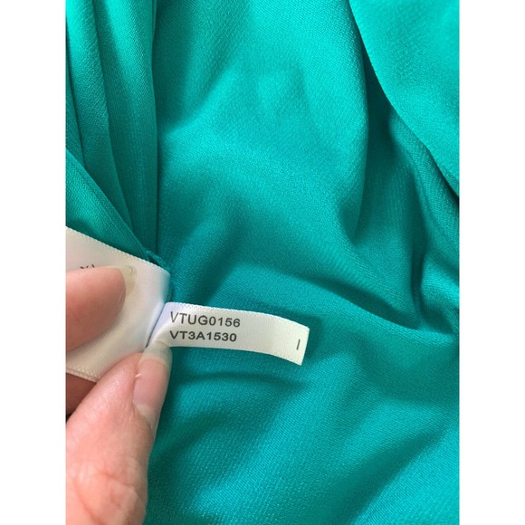 NEW Vicky Tiel Flutter Vneck Short Sleeve Wrap Dress - Picture 11 of 12